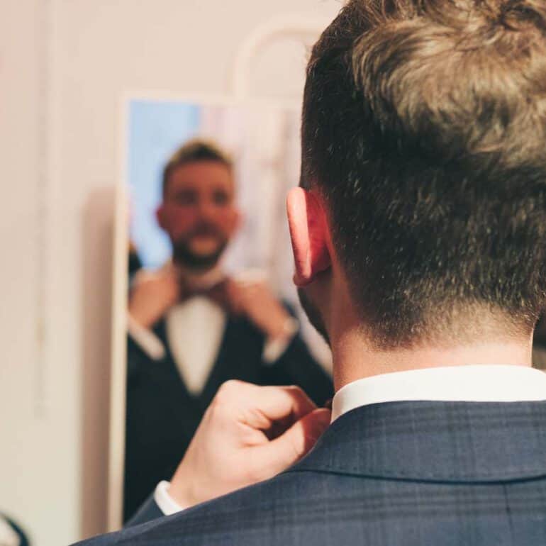 Foto getting ready Bräutigam